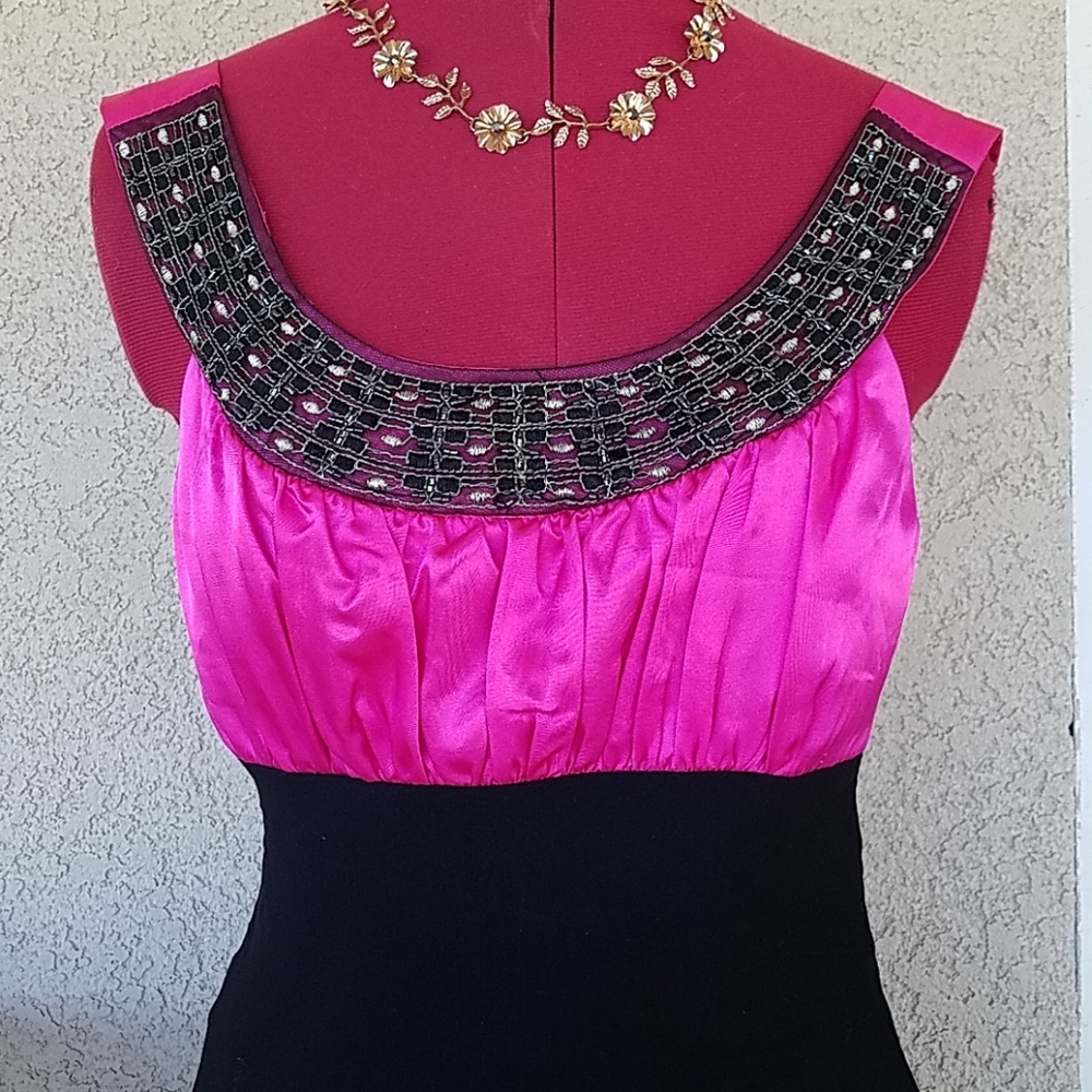 Three Hearts Sexy Fitted Formal Prom Homecoming King of Hearts Dress sz 7 Jrs
